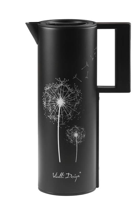 Vialli Design - Termos z wkładem szklanym 1L CORTO czarny