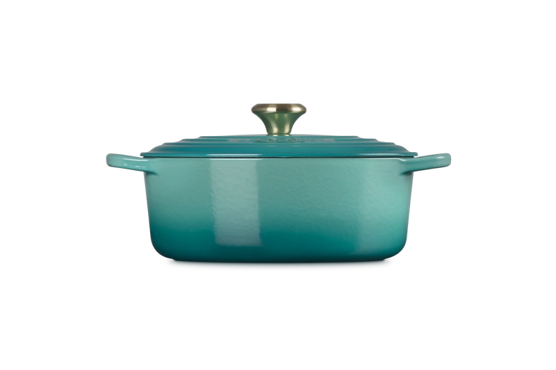 Le Creuset - brytfanna żeliwna Signature 27 cm 4,1 l bleu riviera