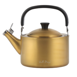 Vialli Design - Czajnik 1,5l z gwizdkiem Diamante złoty matowy