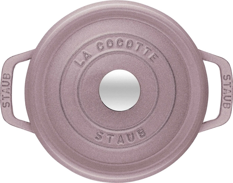 Staub - garnek żeliwny okrągły 2.2 ltr, kwiat wiśni La Cocotte