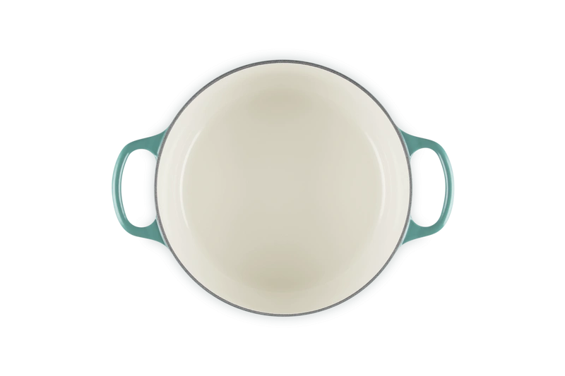Le Creuset brytfanna żeliwna emaliowana Signature okrągła 22 cm 3,3l bleu riviera