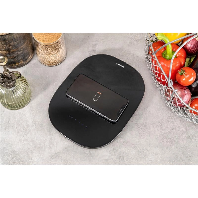 Zwilling - waga cyfrowa z funkcją ładowania, czarny Enfinigy