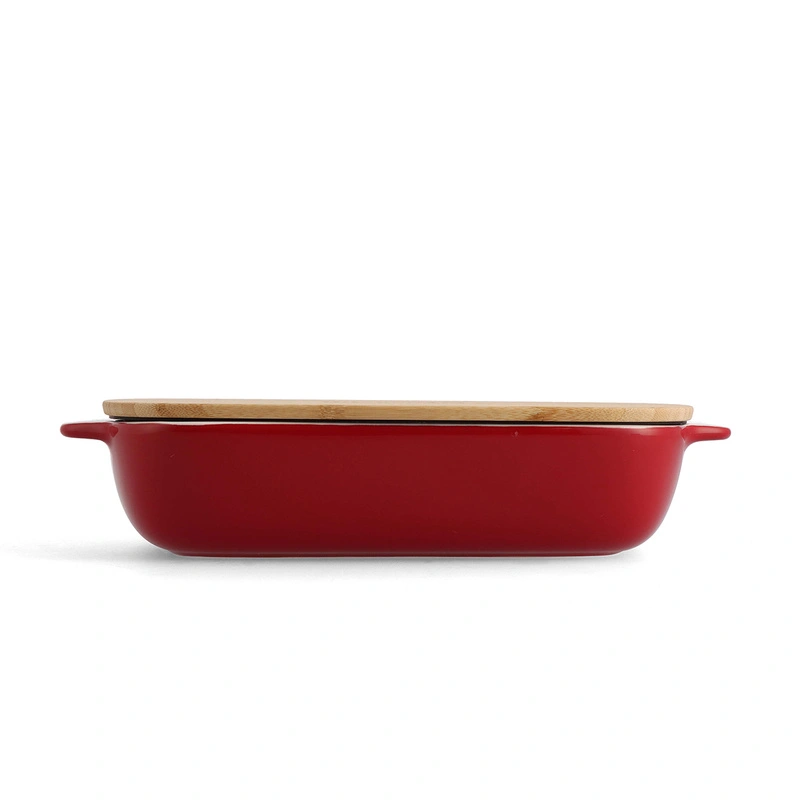 KitchenAid - ceramiczna brytfanna z przykrywką L - Empire Red