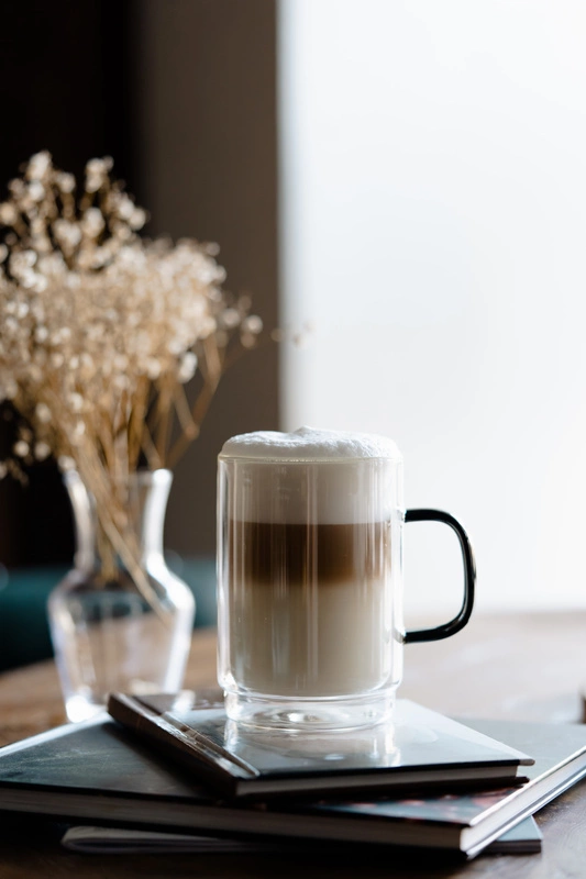 Vialli Design - Komplet 2 szklank z podwójną ścianką Carbon 350 ml