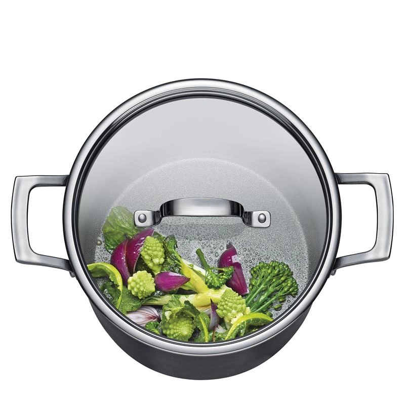 Spring - zestaw garnków z powłoką nieprzywierającą, 4 el. 3 garnki + patelnia 28 cm MERIDIAN INTENSE PRO