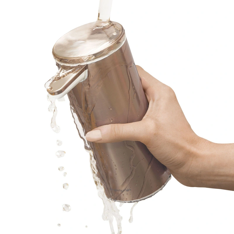 simplehuman - Dozownik bezdotykowy akumulatorowy 266ml - różowe złoto