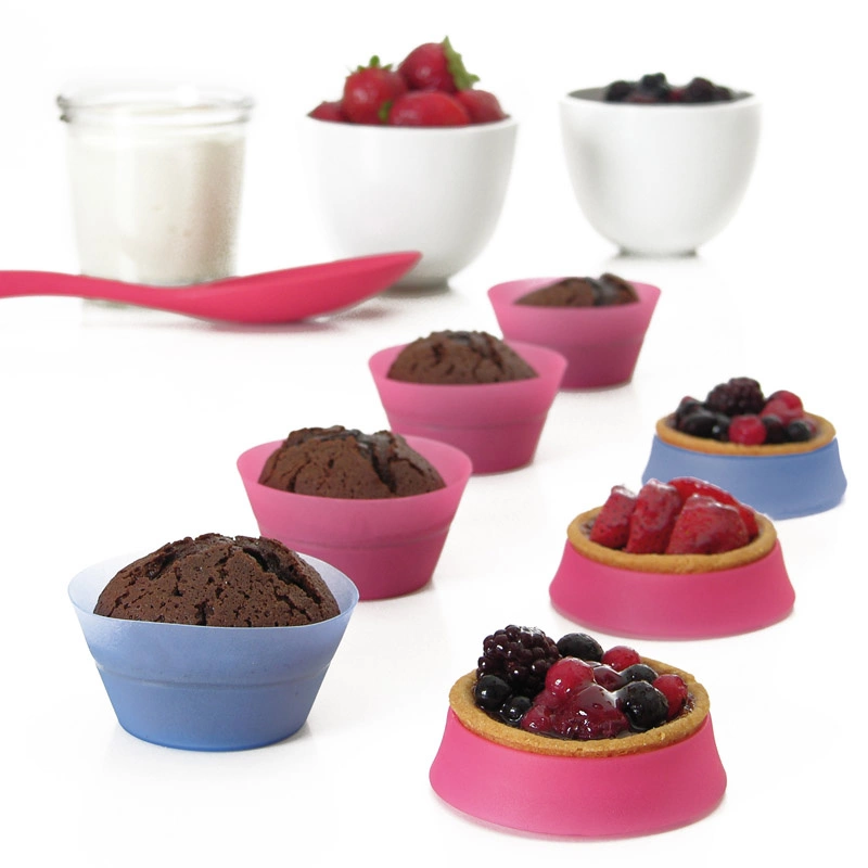 Mastrad - MINI FOREMKI - ZESTAW (12 SZTUK)czerwony-fioletowy-zielony