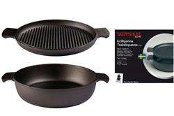 Skeppshult - Zestaw 2 naczyń MASTER głęboka + grillowa patelnia