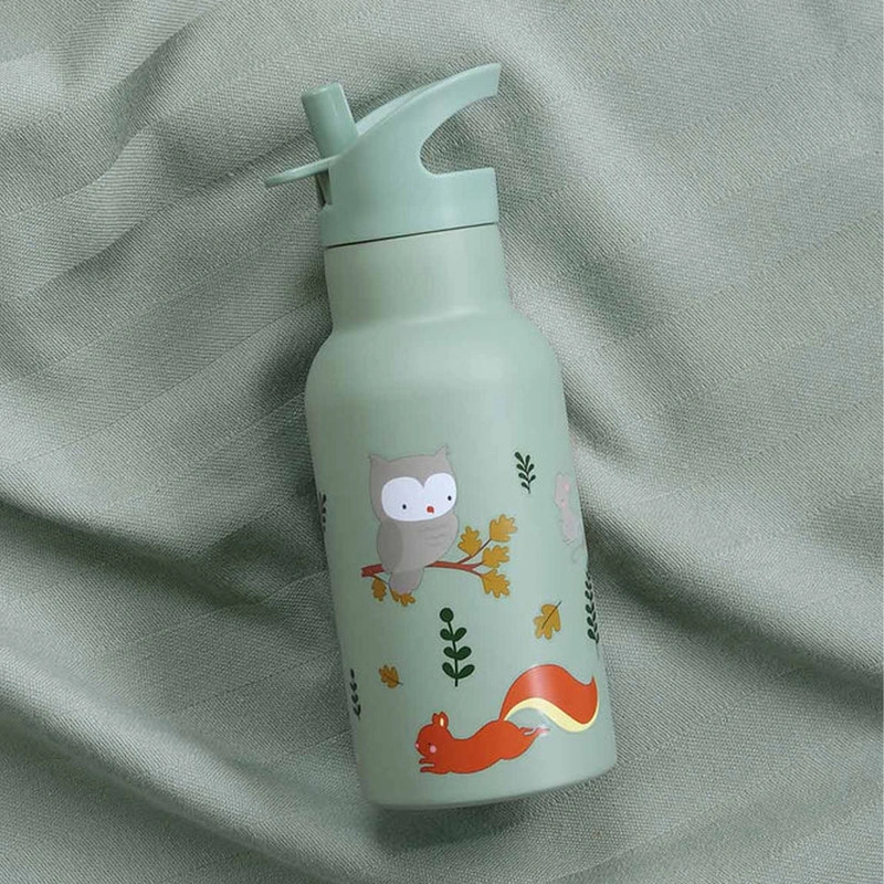A Little Lovely Company - Butelka na wodę dla dzieci FOREST FRIENDS 0,35L