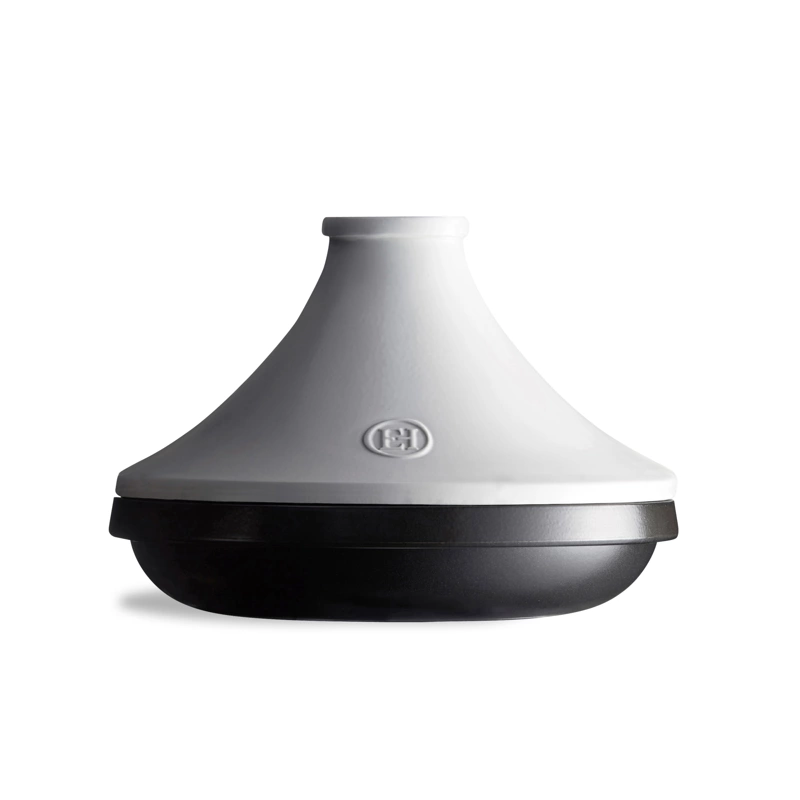 Emile Henry - Tagine Delight indukcja 26cm 2l - biało- czarny