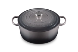 Le Creuset - garnek żeliwny emaliowany Signature 28 flint