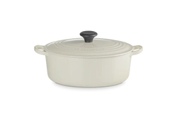 Le Creuset - brytfanna żeliwna Signature z fenolowym uchwytem 27 cm 4,1 l creme