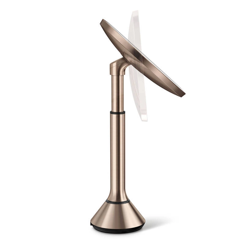 simplehuman - Lustro z czujnikiem SENSOR z kontrolą natężenia światła, różowe złoto