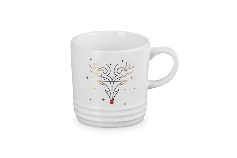 Le Creuset - Kubek 350 ml Noel Rudolph Biały