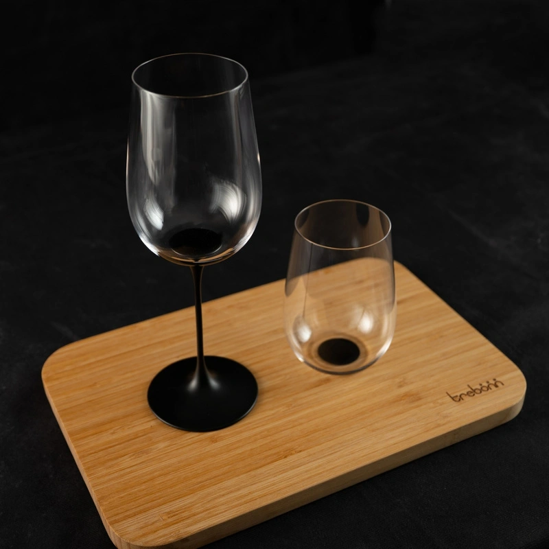Trebonn - SplitGlass - zestaw 2 czarnych kieliszków CinqueTerre