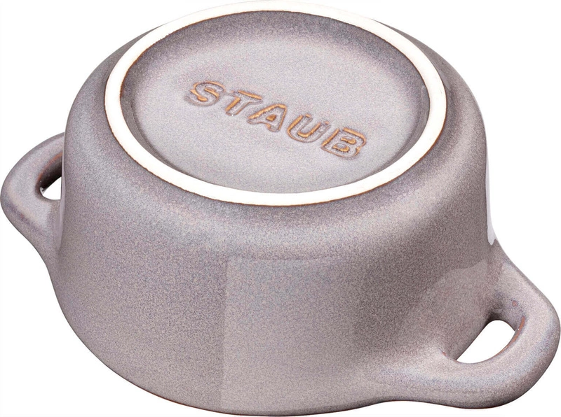 Staub - mini cocotte okrągły 200 ml, antyczny szary