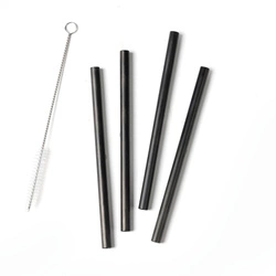 Zone Denmark - Słomki 4 sztuki 15 cm Rocks Black