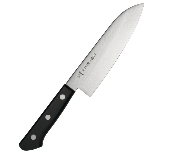 Tojiro - Damascus Nóż Santoku 17 cm