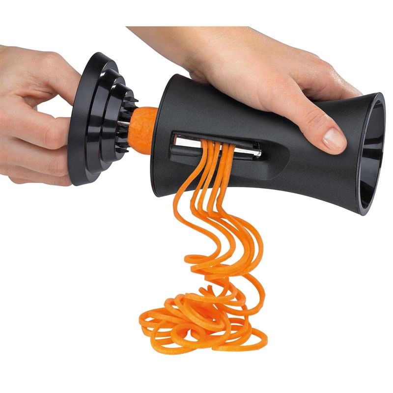 Kuchenprofi - krajacz spiralny do warzyw, 2 grubości nitek, śred. 8,5 x 14,5 cm Julienna