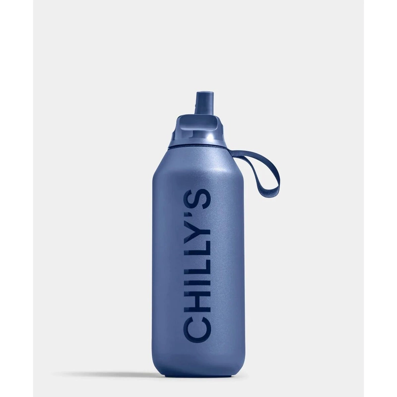 Chilly's Bottles - Butelka sportowa Chilly's | 500 ml | Niebieski (wieloryb)