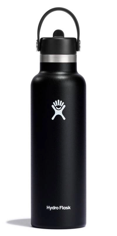 Hydro Flask - Butelka 621 ml Standard Mouth Flex StrawCap czarny
