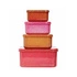 A Little Lovely Company - Lunchboxy dla dzieci GLITTER - AUTUMN PINK