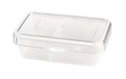 Vialli Design - Pojemnik na żywność dzielony 980ml Foodie Push&Push biały 2