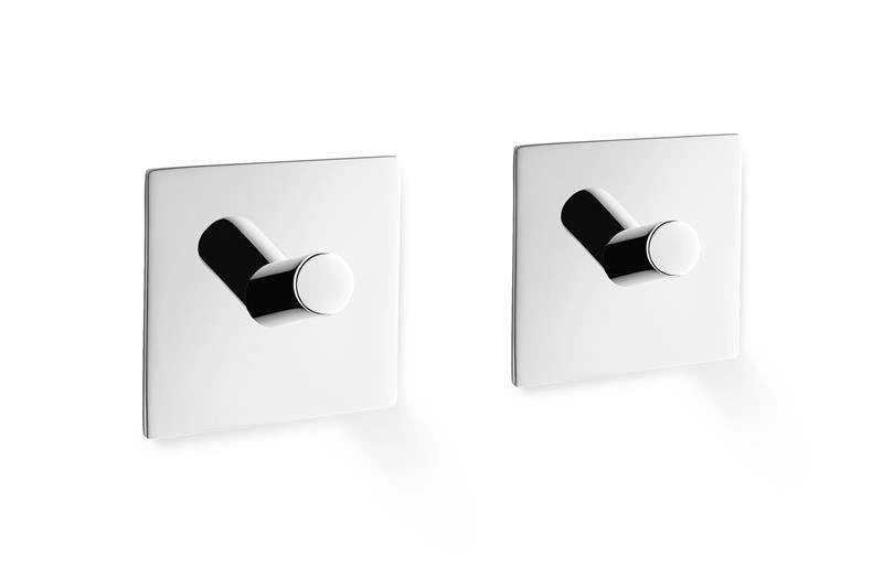 Zack - DUPLO zestaw dwóch haczyków na ręcznik stal polerowana