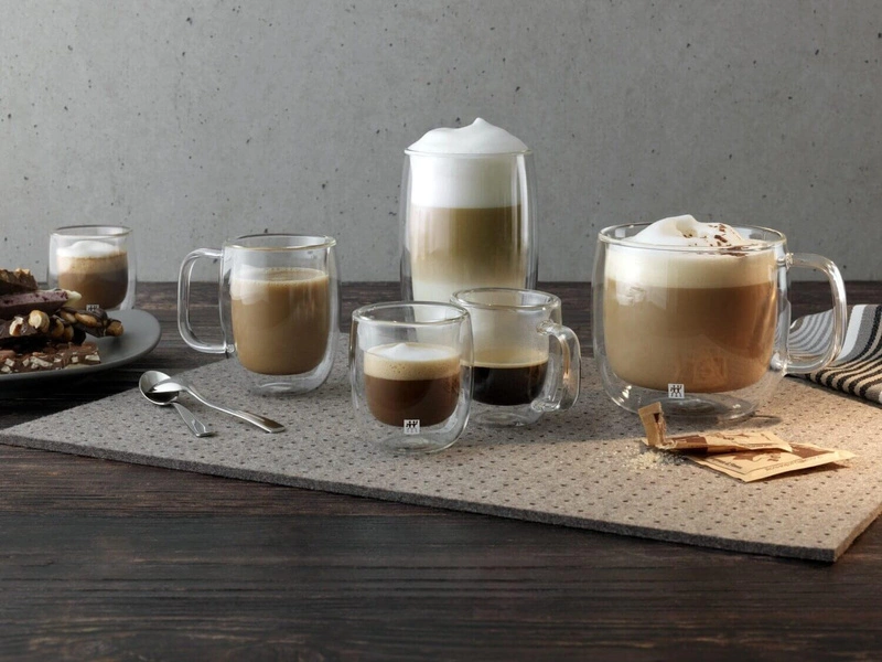 Zwilling - Zestaw dwóch szklanek do espresso z uchwytem Sorrento Pojemność - 134 ml