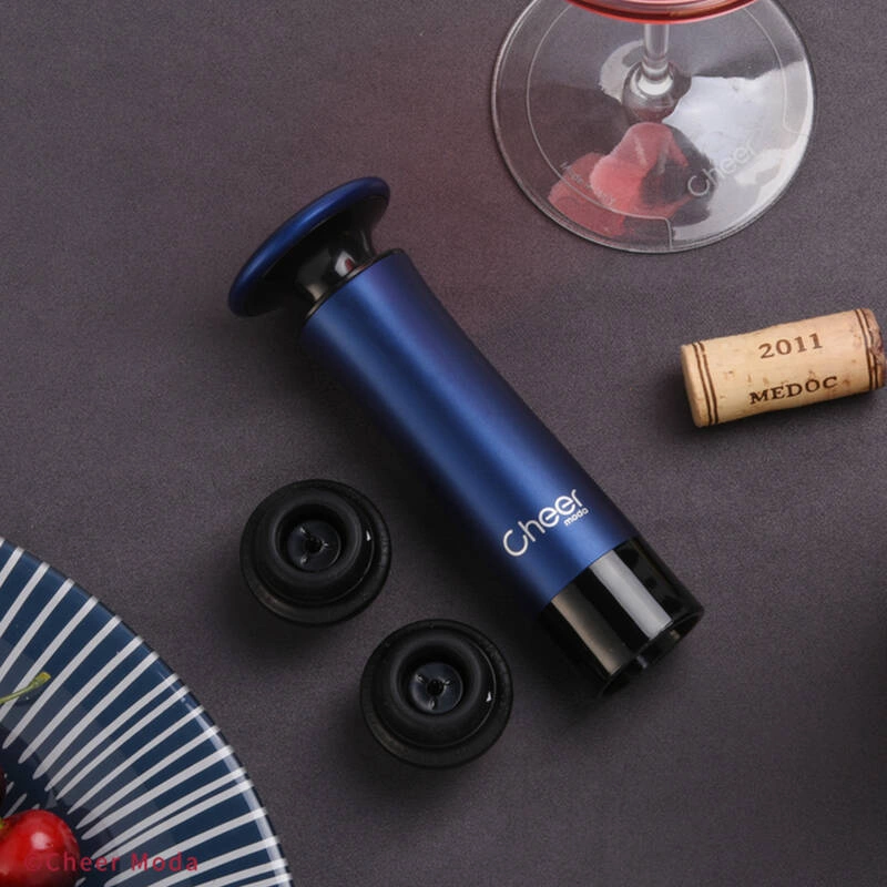 Cheer Moda - Pompka próżniowa z 4 korkami Treeplet niebieska