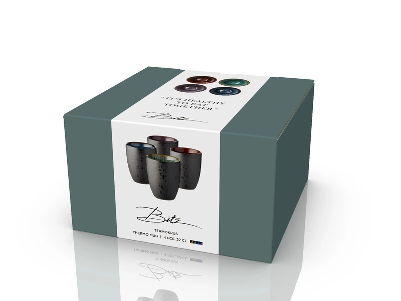 Bitz - Zestaw 4 kubków 370 ml mix