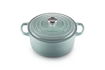 Le Creuset - brytfanna żeliwna emaliowana Signature okrągła 22 cm 3,3 l sea salt