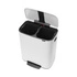 Brabantia - Kosz na śmieci pedałowy Bo 2x30L biały