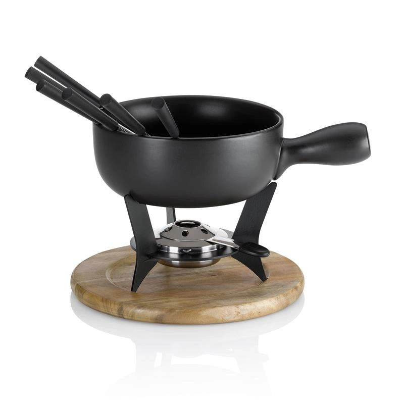 Kela - zestaw do fondue serowego dla 6 os., śred.27 x 20 cm, 2,0 l Country