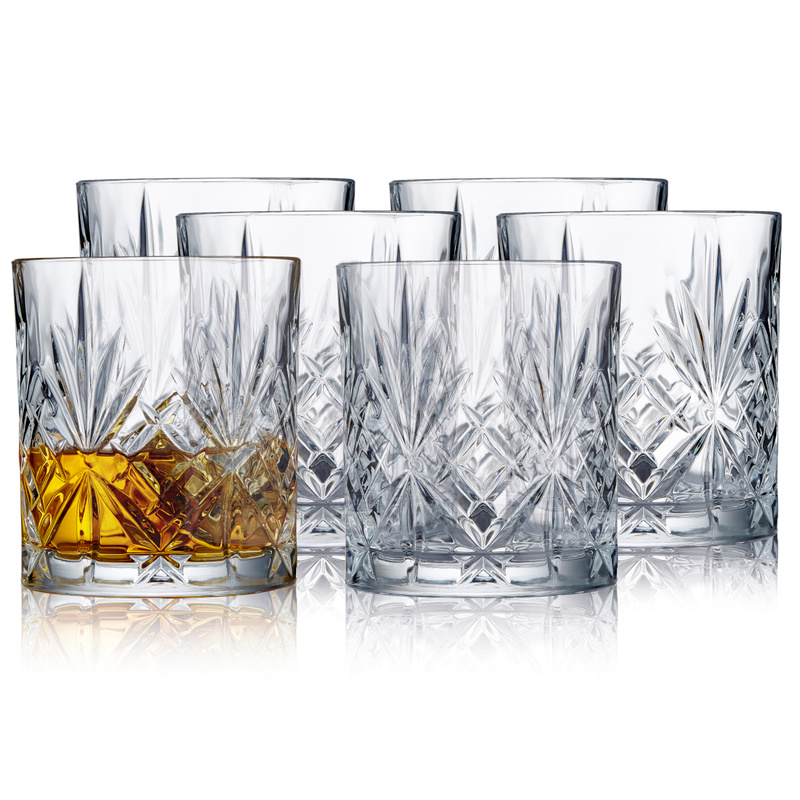 Lyngby Glas - Szklanki do whisky ze szkła kryształowego Melodia 310 ml 6 sztuk