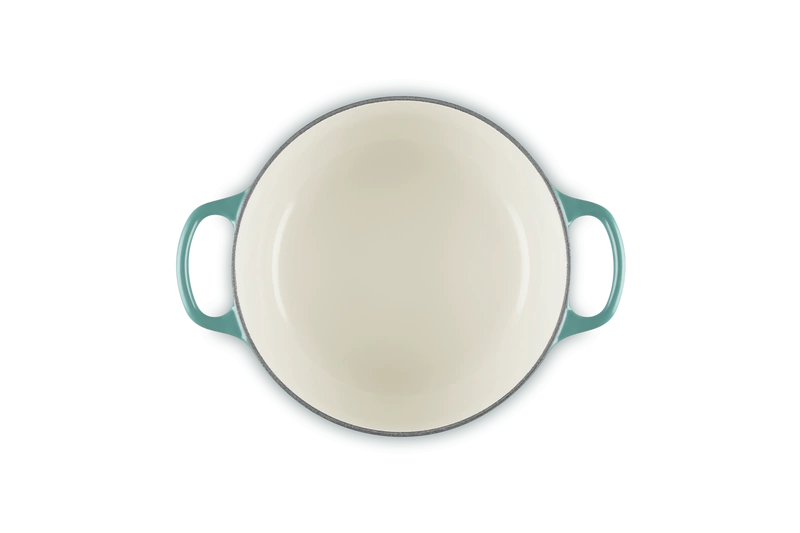 Le Creuset brytfanna żeliwna emaliowana Signature okrągła 20 cm 2,4l bleu riviera