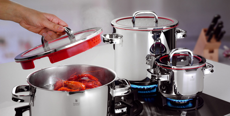 WMF - 5 częściowy komplet stalowych garnków Function 4