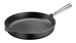 Skeppshult - PROFESSIONAL Patelnia głęboka ze stalową rączką - 28 cm, czarny