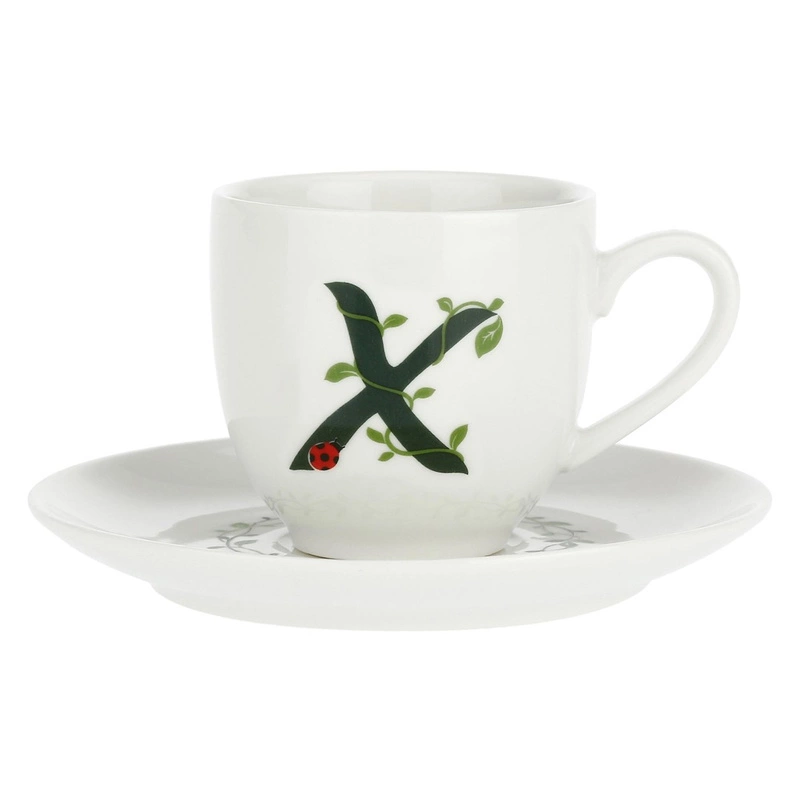 La Porcellana Bianca - filiżanka ze spodkiem 90 ml, Wzór X Solotua