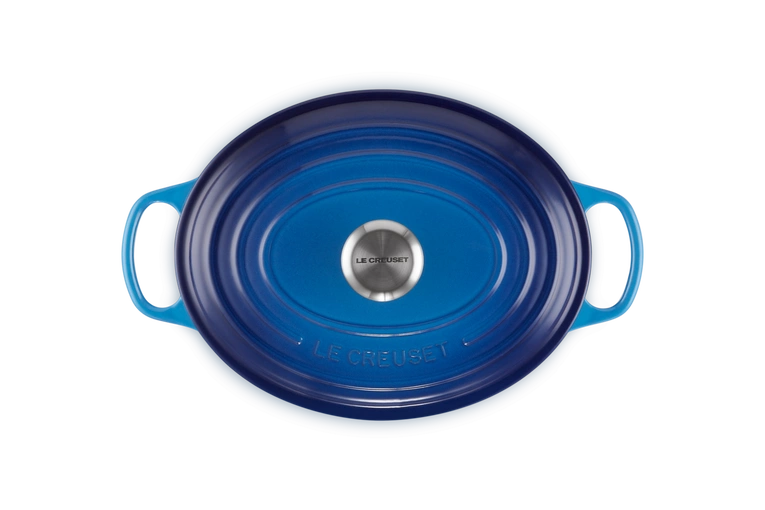 Le Creuset - brytfanna żeliwna emaliowana Signature 29 cm 4,7 l lazur