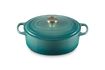 Le Creuset - brytfanna żeliwna Signature 29 cm 4,7 l bleu riviera