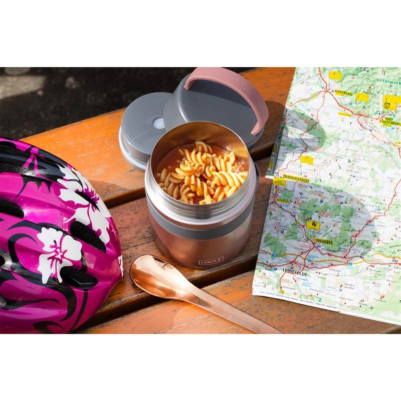 Lurch - pojemnik termiczny, śred. 10,5 x 18,5 cm, 0,5 l, różowe złoto Iso-Pot 2.0