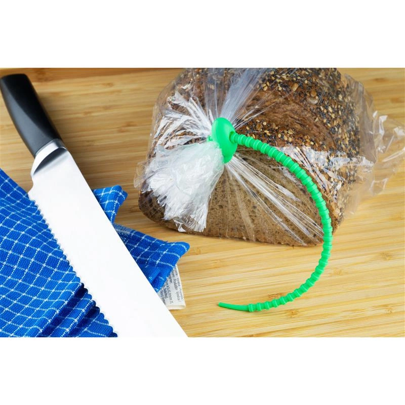 Lurch - zaciski silikonowe, 6 szt., 22 cm, zielone/fioletowe