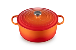 Le Creuset - garnek żeliwny emaliowany Signature 28 cm 6,7 l płomienny