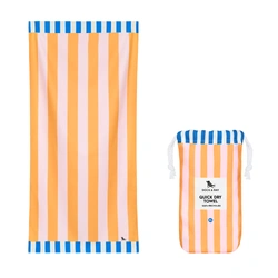Dock & Bay - Ręcznik plażowy- Mellow Yellow - Certyfikat GRS* XL