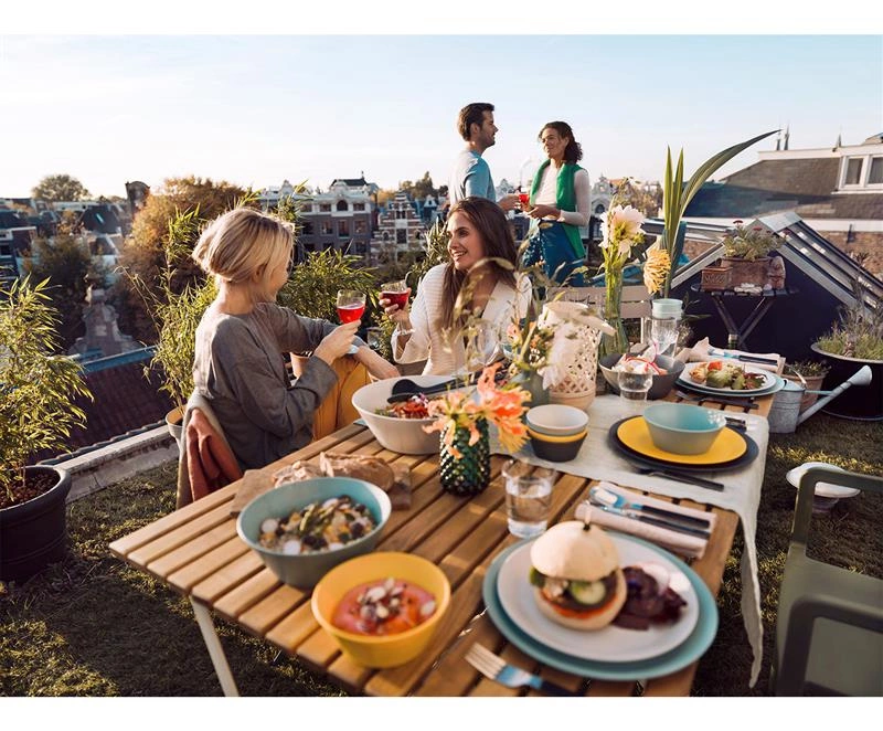 Mepal - Zestaw łyżek do sałaty Bloom Pebble Green