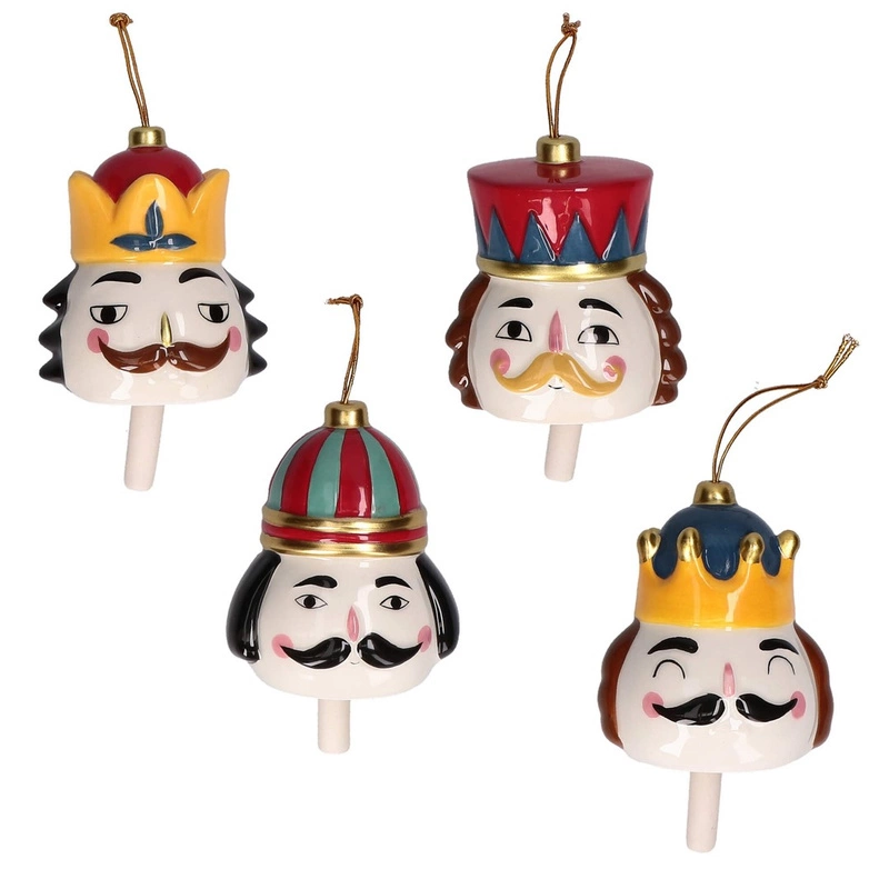 Rituali Domestici - SIAMCOIBAFFI Zestaw 4 ozdób choinkowych 7 x 9 cm