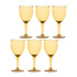 ROSE&TULIPANI - FIABA Zestaw 6 kieliszków do wina 400 ml, bursztynowy