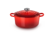 Le Creuset - brytfanna żeliwna emaliowana Signature okrągła 24 cm 4,2 l wiśniowa