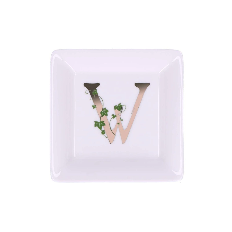 La Porcellana Bianca - talerzyk kwadratowy 10 cm, Wzór W Adorato